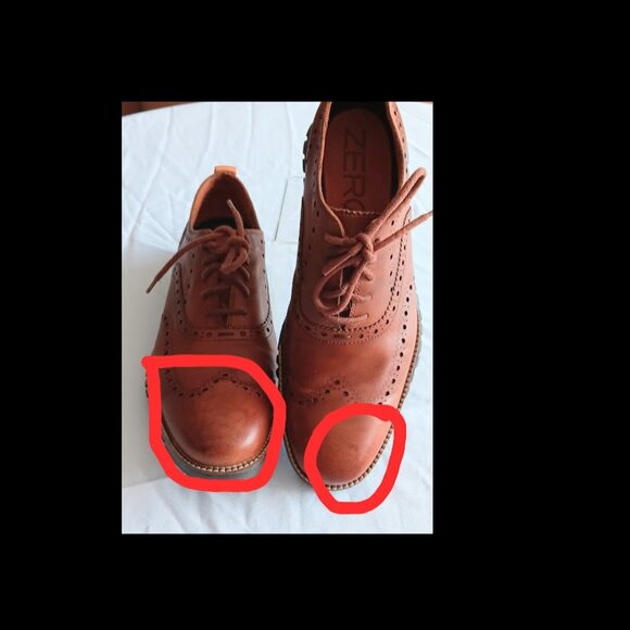 Cole Haan Zero Grand Wingtip Oxfords Men’s 10.5  Brown Leather - Picture 10 of 11